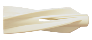 Дюбель пластиковый для газобетона 8х55 белый (100шт) (упак)