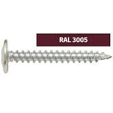 Саморезы по металлу прессшайба острый 4,2х16 Ral 3005 (1 000 шт)