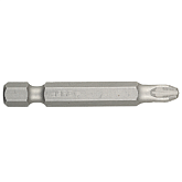 Биты кованые, хромомолибденовая сталь, E 1/4", PZ2, 50мм, 10шт. ЗУБР "МАСТЕР" 26003-2-50-10