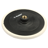 Тарелка опорная пластиковая для УШМ под круг на липучке, d 125 мм, М14 ЗУБР "МАСТЕР" 3578-125