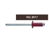 Заклепки комбинированные 3,2х10 RAL 8017 темно-коричневые (1 000 шт)