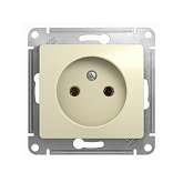 Механизм розетки 1-м СП Glossa 16А IP20 без заземл. беж. SchE GSL000241