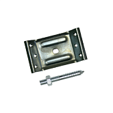 Стяжка стола с винтом 2мм цинк (4 шт.)