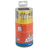 Сверла разные (металл/бетон/дерево), набор 18 шт. TopTools 60H018