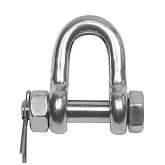 Скоба г/п прямой тип (с гайкой) 1,0т (3/8) (100шт)