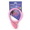 Замок велосипедный Apecs PD-81-65СМ-PINK