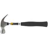 Молоток-гвоздодер, 450 г, боек 27 мм, металлическая трубчатая обрезиненная рукоятка// SPARTA 104405