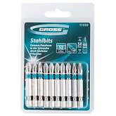 Набор бит PH2х50, сталь S2, 10шт //GROSS 11335