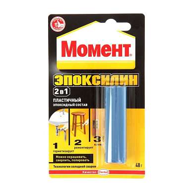Клей Henkel Момент Эпоксилин 48г в шоу-боксе (10/50)