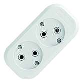 Колодка удлинителя 2-м АВС-пл. без заземл. Universal E202