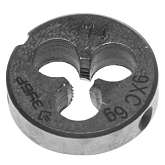 Плашка круглая ручная М4x0.7мм, сталь 9ХС, ЗУБР 4-28022-04-0.7