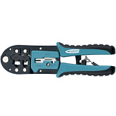 Клещи для обжима телефонных и компьютерных клемм RJ-45,6P,8P и RJ-11/12,6P,8P // GROSS 17719