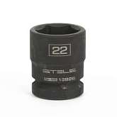 Головка ударная шестигранная, 22 мм, 1/2", CrMo// Stels 13926