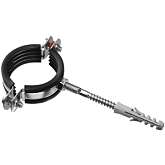 Хомут  мет для труб 2 1/2" (74-80) с комплектом сантехнического крепежа