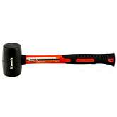 Киянка резиновая, 450 г, черная резина, фибергласовая рукоятка// MATRIX