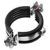 Хомут  мет для труб 1,3/4" (55) с гайкой М8