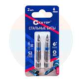Набор стальных бит, 2 шт., CUTOP Profi, PZ1,  50 мм (CUTOP), 83-344