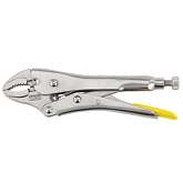 Щипцы-зажим STANLEY 185 mm, изогнутые губки, с кусачками 0-84-808