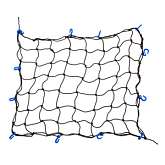 Сетка для фиксации груза 70х90 см,  d 5 мм, 12 крючков ЗУБР Мастер