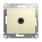 Механизм розетки TV 1-м СП Glossa 1DB беж. SchE GSL000291