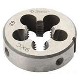 Плашка ЗУБР "МАСТЕР" круглая ручная для нарезания метрической резьбы, мелкий шаг, М14 х1,5