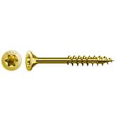 Саморезы потай желтые 5,0х100 неполная резьба ТХ SPAX 0191020501005