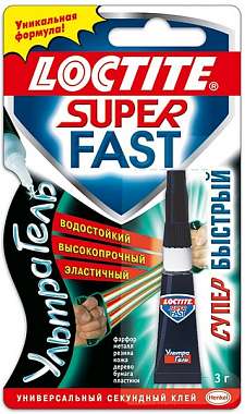 Клей локтайт супер фаст ультра гель Henkel 3г