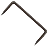 Скоба стр. d=6 мм 200х60 (100 шт)