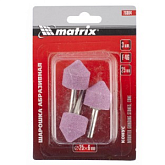 Шарошка абразивная, конус, 25x25x6, F46, 3шт.// Matrix 76004