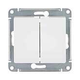 Механизм выключателя 2-кл. СП GLOSSA 10А IP20 10AX бел. SchE GSL000151