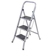 Лестница-стремянка стальная, 3 широкие ступени, Н=105 см, вес 4,7 кг, 65382