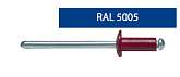 Заклепки комбинированные 4,0х10 RAL 5005 синие (1 000 шт)